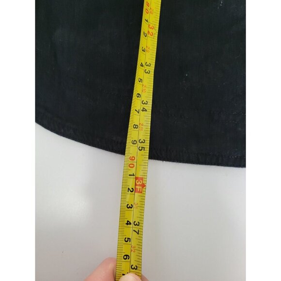 Trina Turk x INC Womens Dress M Black Linen Shift Lace Up Fringe Classic Beachy - Picture 4 of 5